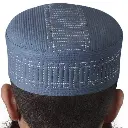 Blue Prayer Hat - Takke - Salah Cap / Salat Hat - Namaz Topi - Handmade - Muslim