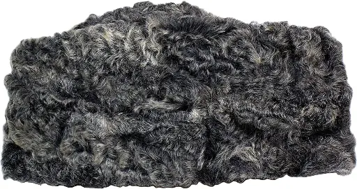 Handmade Karakul Fur Hat – Authentic Astrakhan Cossack Ushanka | Winter Wool Cap (Gray)