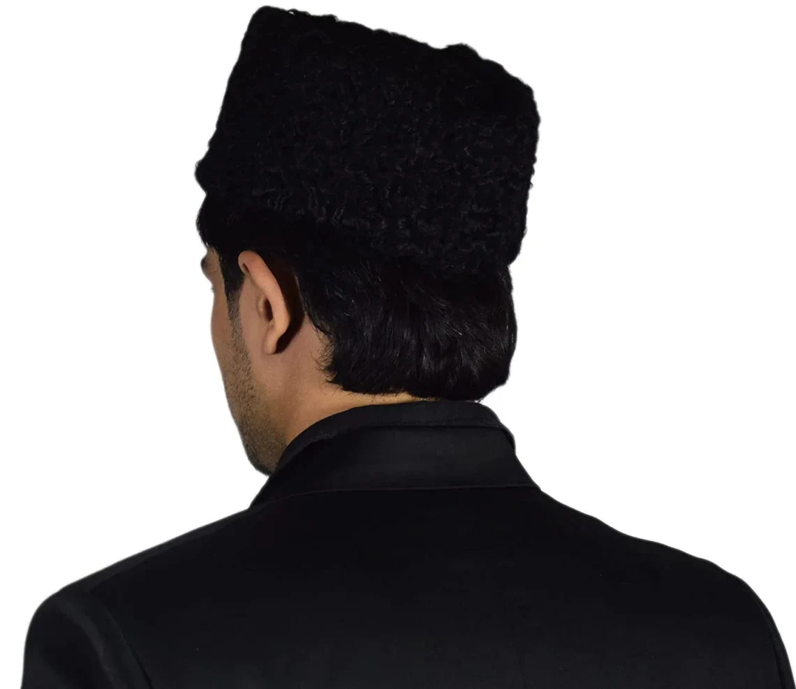 Persian Lamb Ambassador Pie Hat – Premium Karakul Fur Hat